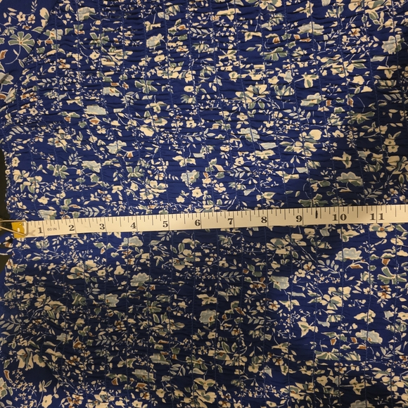 Sienna Sky Blue and Cream Puff Sleeve Blouse - Picture 7 of 7